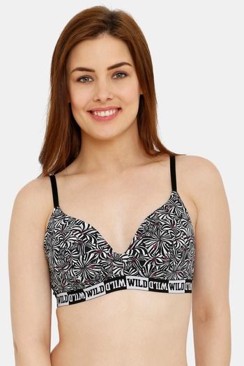 Buy Candyskin Padded Non Wired Full Coverage Super Support Bra - Zebra