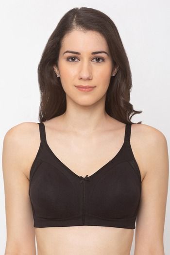 Buy Candyskin Non Padded Non Wired Full Coverage Super Support Bra - Black  at Rs.999 only