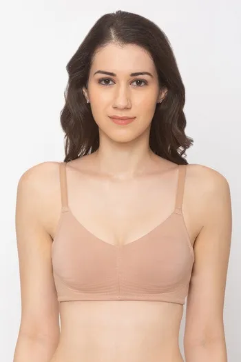 Buy Candyskin Non Padded Non Wired Full Coverage Super Support Bra - Light Brown