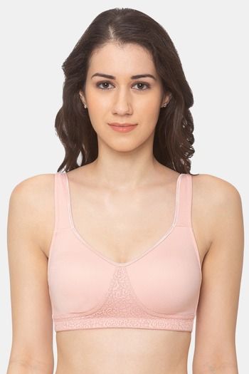 Buy Candyskin Non Padded Non Wired Full Coverage Super Support Bra - Pink