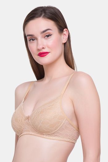 Buy Candyskin Padded Non Wired Full Coverage Super Support Bra - Skin at  Rs.799 online