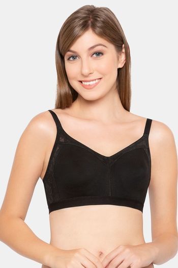 Buy Candyskin Single Layered Non Wired Full Coverage T-Shirt Bra - Black
