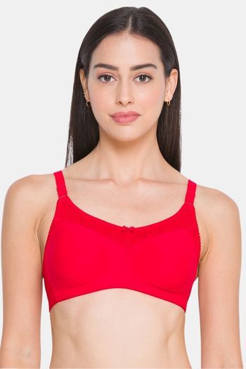 Buy Candyskin Single Layered Non Wired Full Coverage T-Shirt Bra - Red