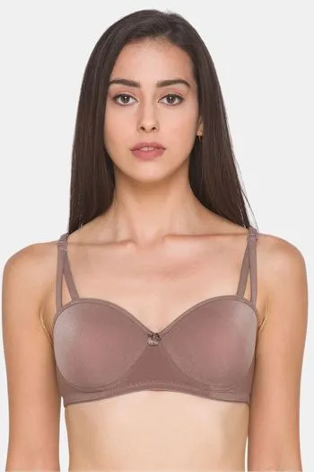 Buy Candyskin Padded Non Wired Full Coverage T-Shirt Bra - Brown at Rs.543  online