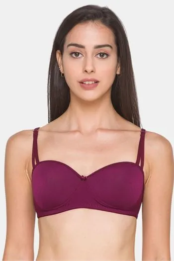 Buy Candyskin Padded Non Wired Full Coverage T-Shirt Bra - Maroon