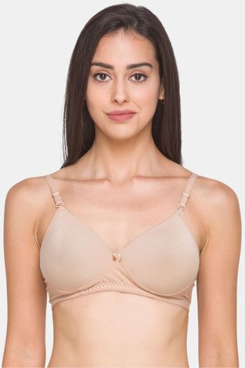 Buy Candyskin Padded Non Wired Full Coverage T-Shirt Bra - Beige