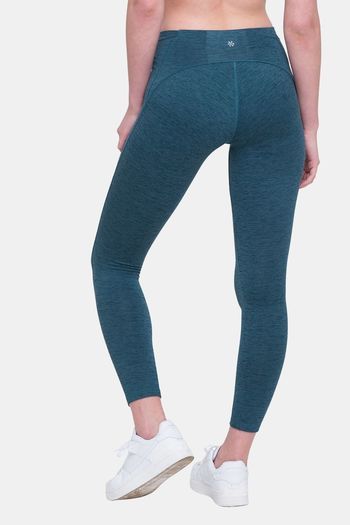 Buy Candyskin High Rise Relaxed Fit Leggings - Green at Rs.1039