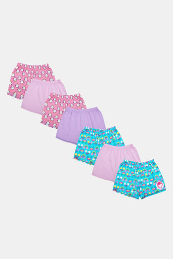 Buy D'chica Set Of 3 Printed & Solid Panties For Girls online