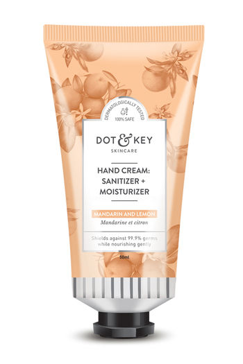 Buy Dot & Key Hand Cream : Sanitizer + Moisturizer (Mandarin & Lemon), Alcohol Free Hand Sanitizer Cream (60 g)