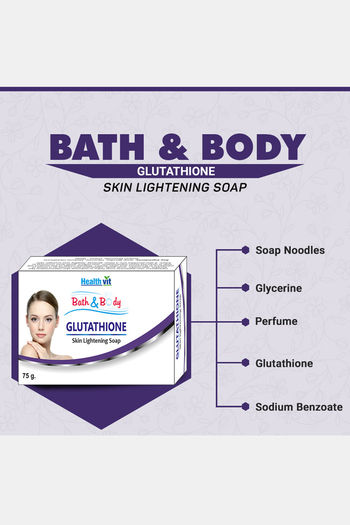 Buy HealthVit Glutathione Skin Lightening Soap (Pack of 2) - 75 g at Rs.250  online