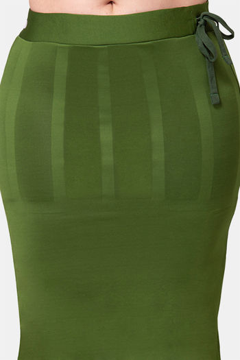 Buy Dermawear Body Sculpting Slit Saree Shapewear - Green at Rs.899 online