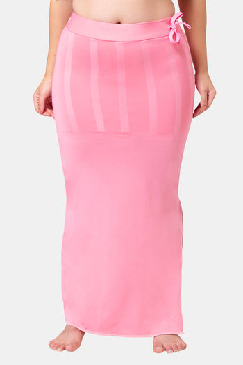 Lycra SlipOn Pink Saree Shapewear