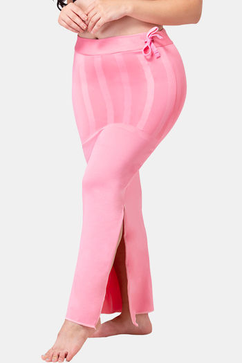 Buy Dermawear Body Sculpting Slit Saree Shapewear - Light Pink at