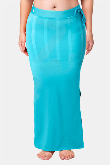 Buy Dermawear Body Sculpting Slit Saree Shapewear - Turquoise Blue at  Rs.899 online