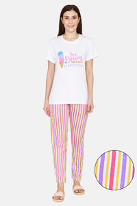 Buy Evolove Women's Cotton Pyjama Set - Multi