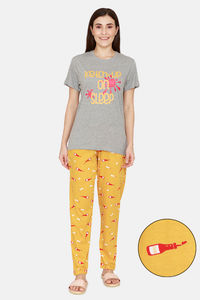 Buy Evolove Women's Cotton Pyjama Set - Grey