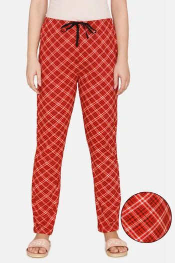 Buy Evolove Women's Printed  Pyjama - Red