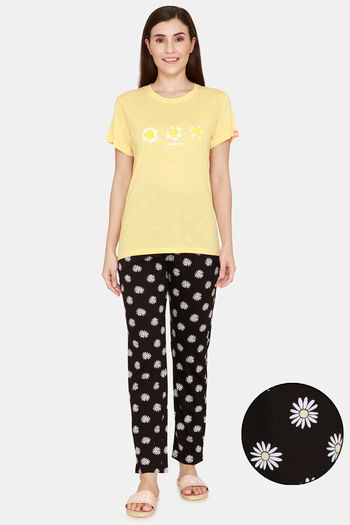 Buy Evolove Cotton Pyjama Sets - Yellow