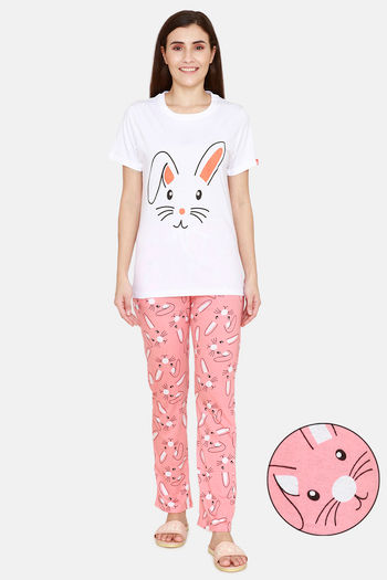 Buy Evolove Cotton Pyjama Sets - Peach at Rs.760 online