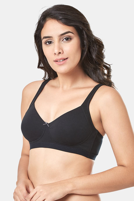 Buy Every De By Amante Essentials Single Layered Non Wired Full Coverage  Super Support Bra - Black at Rs.278 online