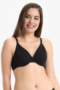 Buy Every de By Amante Cotton Embrace Non Padded Non Wired Full Coverage Super Support Bra - Black