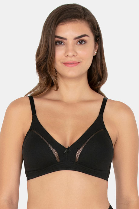 Buy Every de By Amante Demure Delight Non Padded Non Wired Full Coverage  Super Support Bra - Black at Rs.238 online