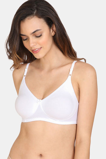 Zivame Padded Non Wired 3/4th Coverage T-Shirt Bra - Rhododendron