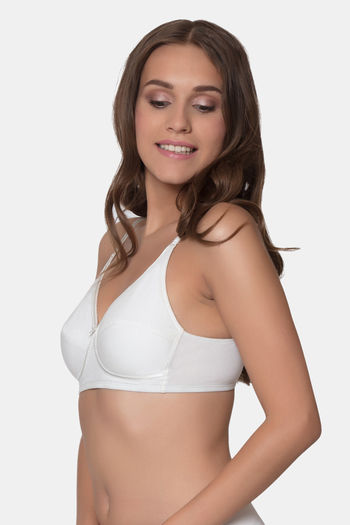 Buy Enamor Double Layered Wirefree Cami Bra - White at Rs.349