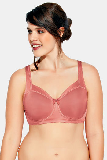 Buy Enamor Double Layered Non Wired Full Coverage Super Support Bra - Pearl  at Rs.949 online
