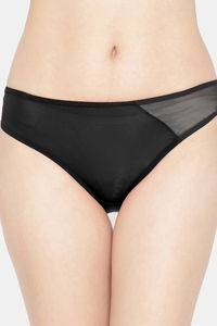 Buy Erotissch 3/4th Coverage Mid Rise Bikini Panty - Black