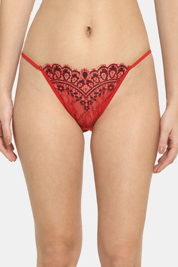 Buy Erotissch Low Rise Half Coverage Thong - Red