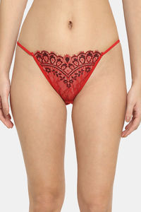 Buy Erotissch Half Coverage Low Rise Thong - Red
