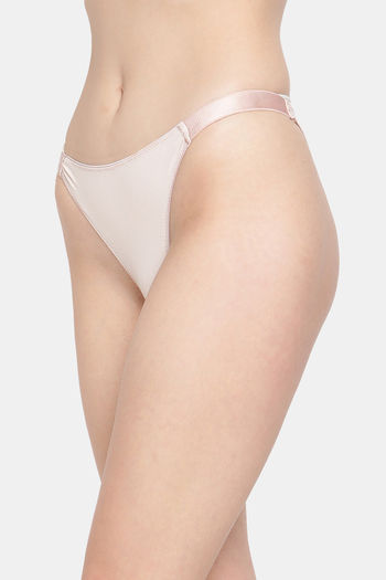 Glacé String Thong in Coral  Thong in Coral - Women's Underwear