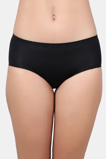 Buy Erotissch Low Rise Three-Fourth Coverage Bikini Panty - Black