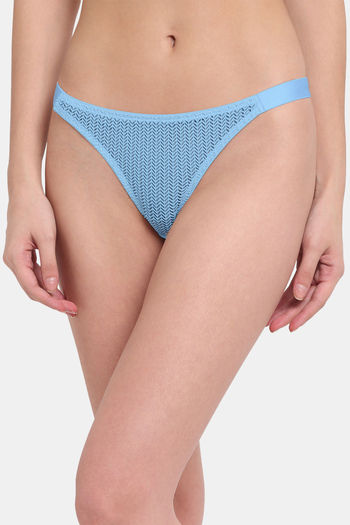 BIZIZA Woman'S Briefs Underwear No Show Comfortable Women's Period Plus  Size Mid Rise Seamless Briefs Panties for Women Blue L 