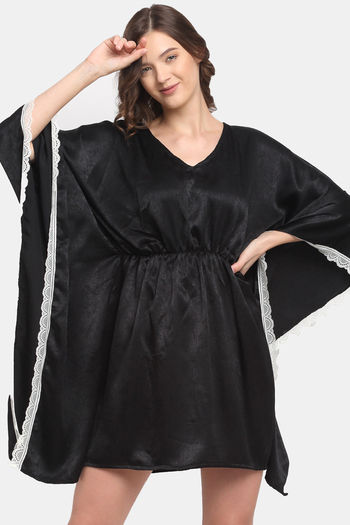 Discover 67+ black kaftan dress best
