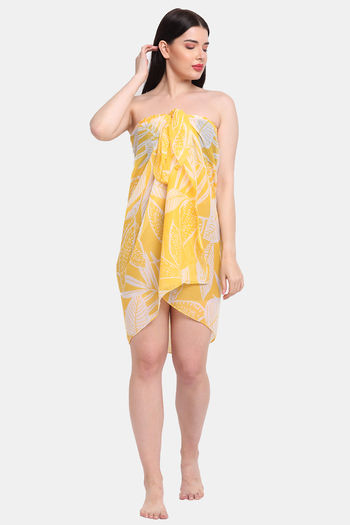 Buy Erotissch Beachy Swimwear - Yellow And Print