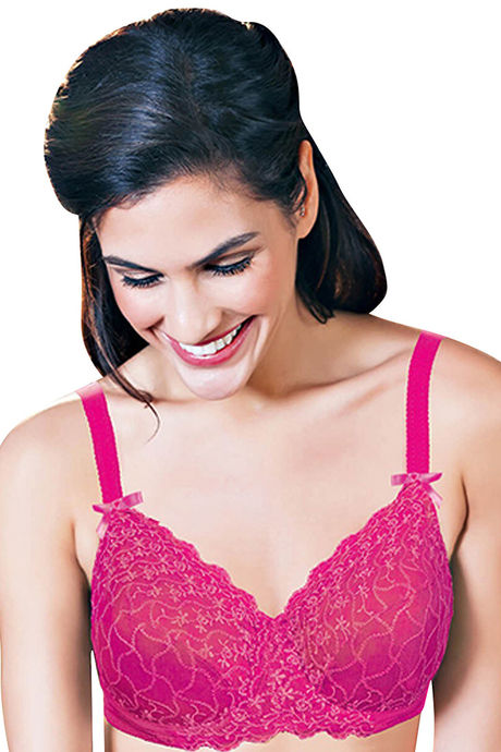 Buy Enamor Non Padded Underwired Ultimate Support Bra- Purple at Rs.850  online