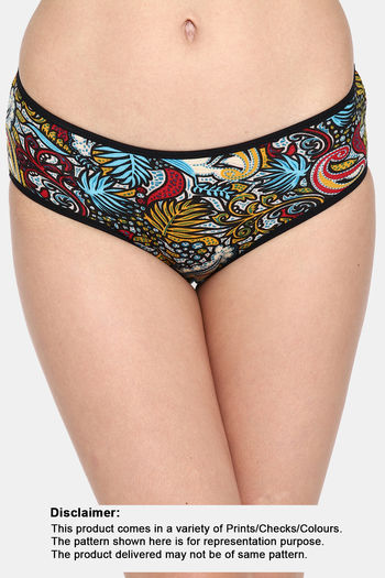 Buy Zivame Anti-Microbial Medium Rise Full Coverage Hipster Panty (Pack of  3) - Assorted at Rs.539 online