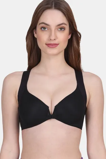 Buy Body Liv Front Open Single Hook Seamless Bra (28, Red) Online at Best  Prices in India - JioMart.