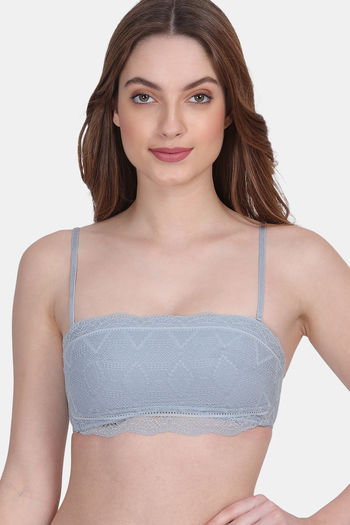 Buy Amour Secret Padded Non Wired Full Coverage Tube Bra - Blue at