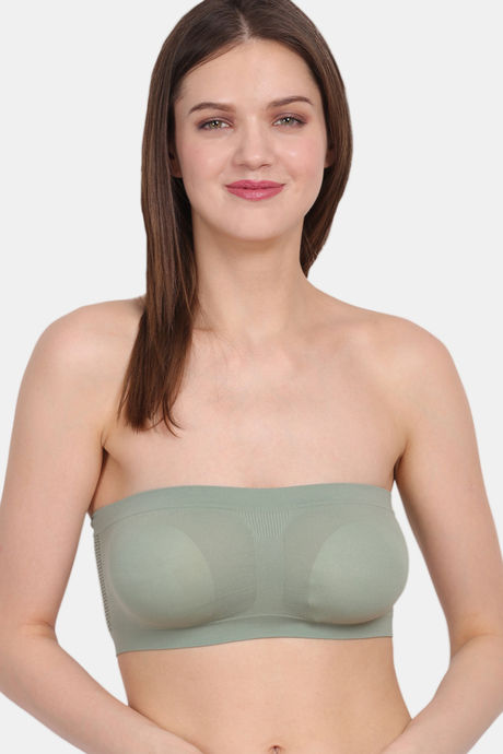 Amour Secret Single Layered Non Wired 3/4th Coverage Tube Bra - Green