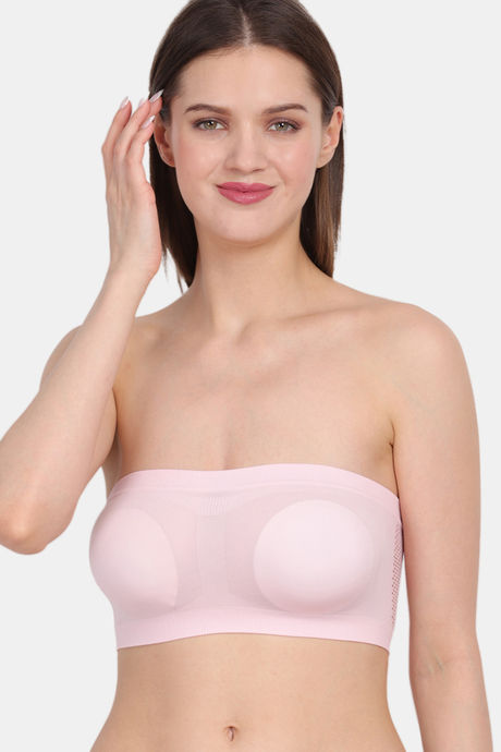 Amour Secret Single Layered Non Wired 3/4th Coverage Tube Bra - Pink