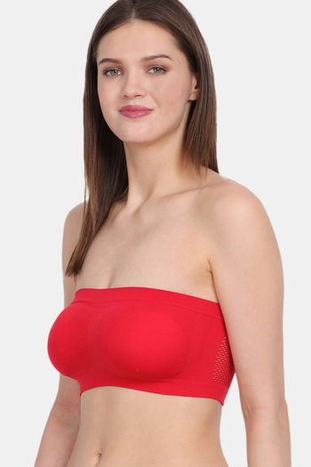 Buy Amour Secret Single Layered Non-Wired 3/4Th Coverage Tube Bra - Red at  Rs.250 online
