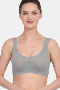 Buy Amour Secret Single Layered Non Wired 3/4th Coverage T-Shirt Bra - Grey