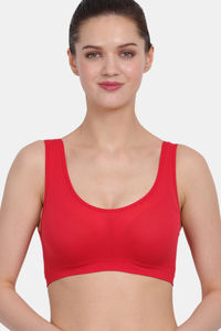 Buy Amour Secret Single Layered Non Wired 3/4th Coverage T-Shirt Bra - Red