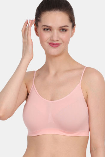 Buy Zivame Basics Double Layered Non Wired 3/4th Coverage Sag Lift Bra-White  at Rs.494 online