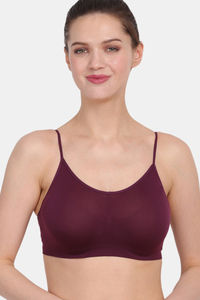 Buy Amour Secret Single Layered Non Wired 3/4th Coverage T-Shirt Bra - Purple