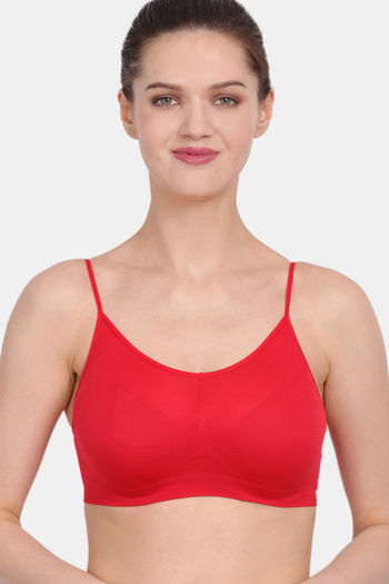 Buy Amour Secret Single Layered Non Wired 3/4th Coverage T-Shirt Bra - Red