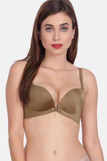 Buy Amour Secret Padded Non-Wired Medium Coverage T-Shirt Bra - Olive